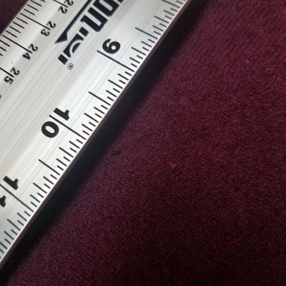 Mcduff Womens 100% Cashmere V-Neck Button-Front Cardigan Small Purple 3/4 Sleeve - Picture 6 of 7